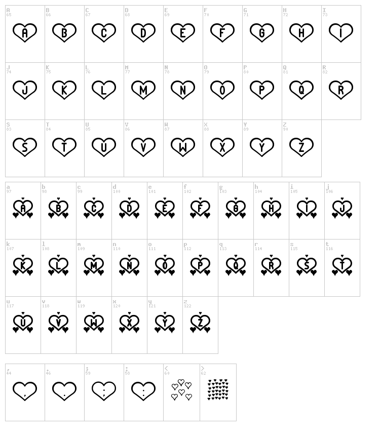 And Love st font map